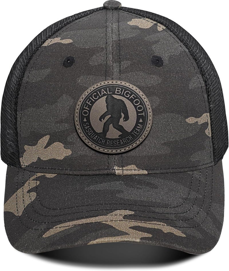 Kitcmat Store Mesh Bigfoot Hat for Men - Snapback Sasquatch Cap Adjustable Hunting & Hiking Hat Breathable Outdoor Gear - Image 2